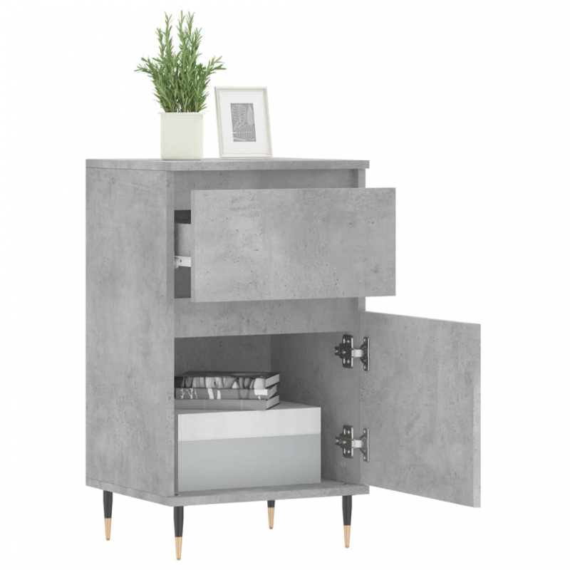 Sideboard Betongrau 40x35x70 cm Holzwerkstoff