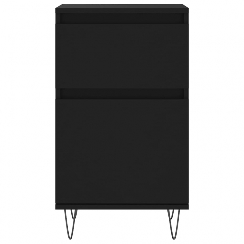 Sideboards 2 Stk. Schwarz 40x35x70 cm Holzwerkstoff