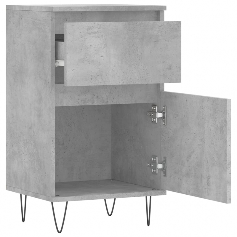 Sideboards 2 Stk. Betongrau 40x35x70 cm Holzwerkstoff