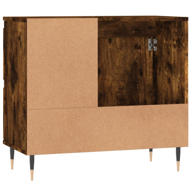 Badschrank Räuchereiche 65x33x60 cm Holzwerkstoff