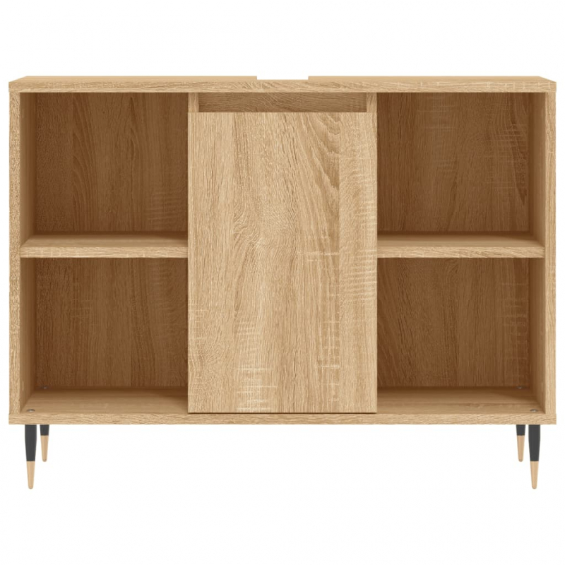 Badschrank Sonoma-Eiche 80x33x60 cm Holzwerkstoff