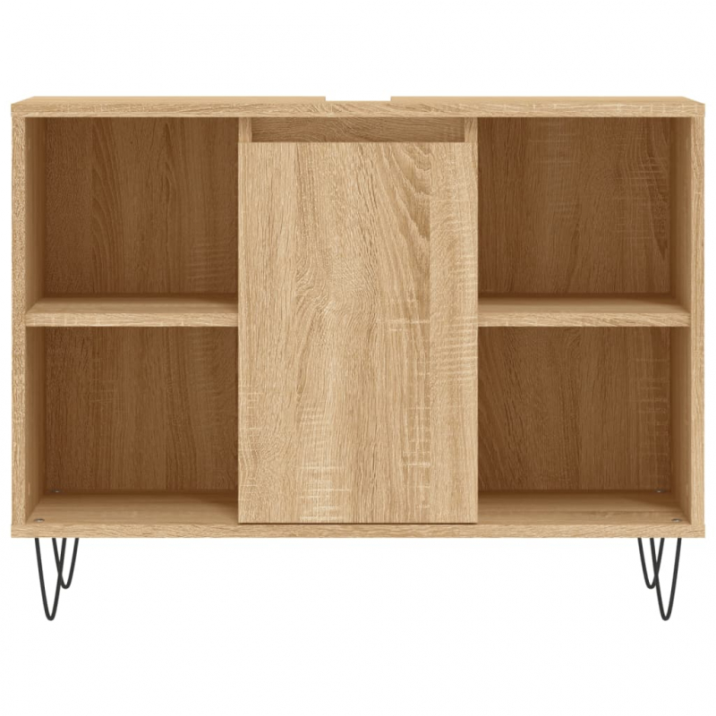 Badschrank Sonoma-Eiche 80x33x60 cm Holzwerkstoff