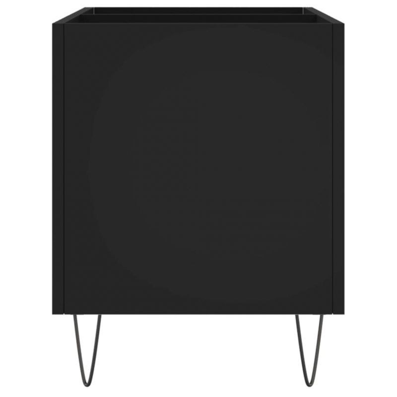 Plattenschrank Schwarz 74,5x38x48 cm Holzwerkstoff