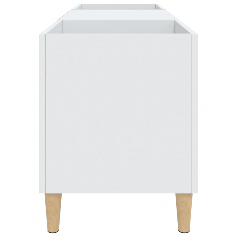 Plattenschrank Weiß 121x38x48 cm Holzwerkstoff