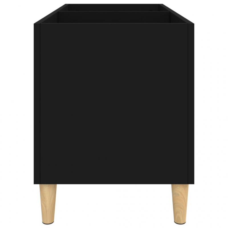 Plattenschrank Schwarz 74,5x38x48 cm Holzwerkstoff