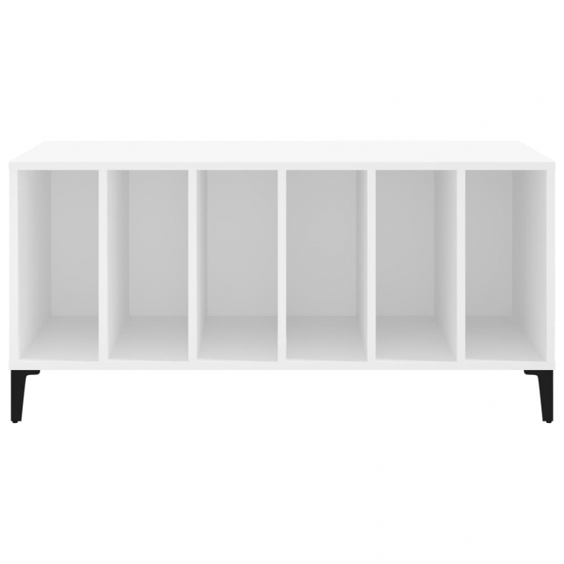 Plattenschrank Weiß 100x38x48 cm Holzwerkstoff