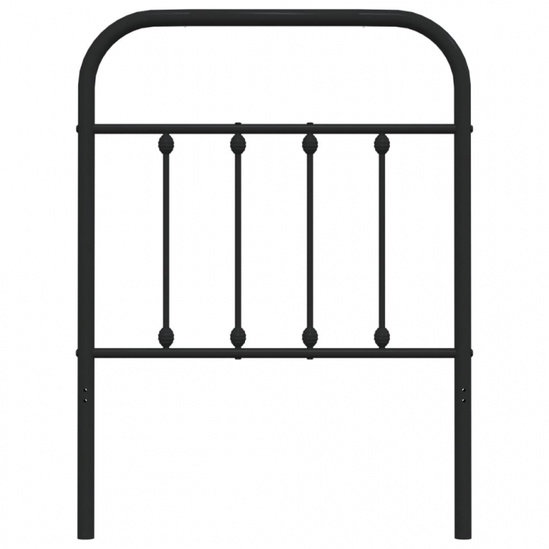 Kopfteil Metall Schwarz 75 cm