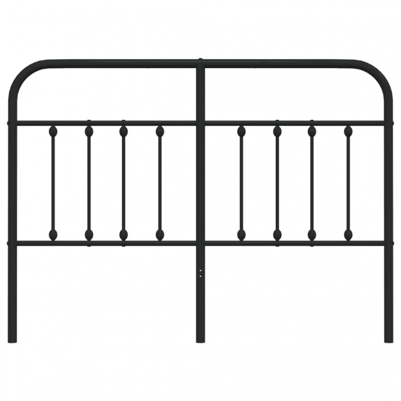 Kopfteil Metall Schwarz 135 cm