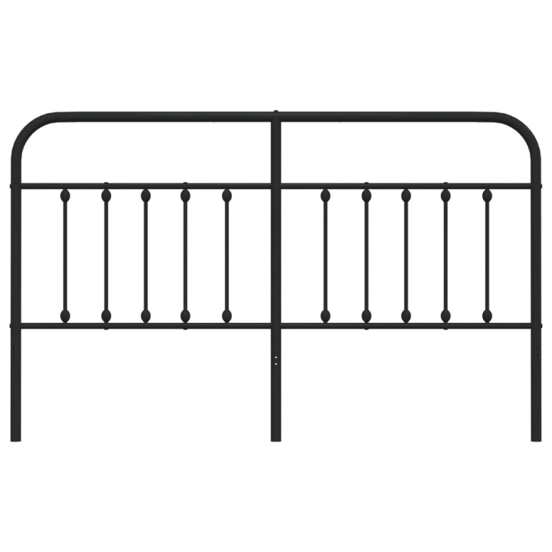 Kopfteil Metall Schwarz 160 cm