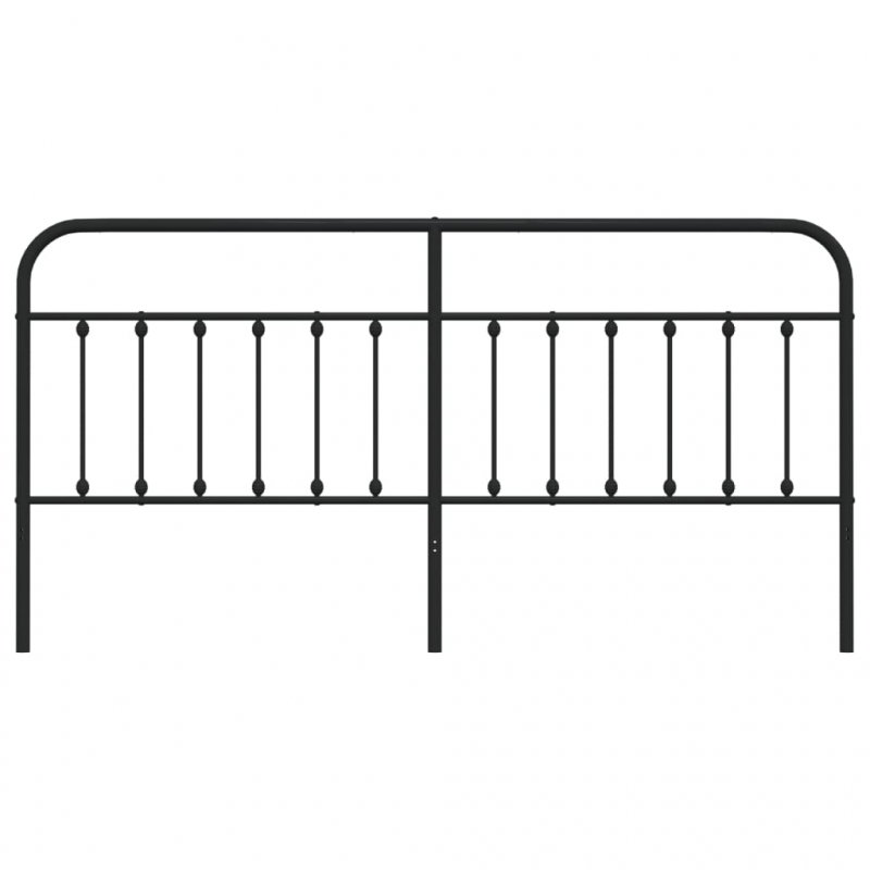 Kopfteil Metall Schwarz 193 cm