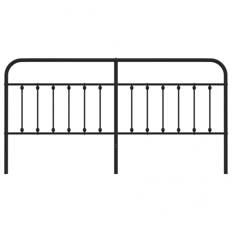 Kopfteil Metall Schwarz 200 cm