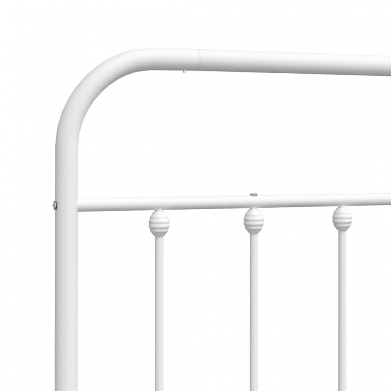 Kopfteil Metall Weiß 193 cm