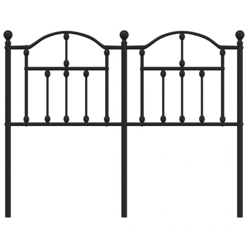 Kopfteil Metall Schwarz 120 cm