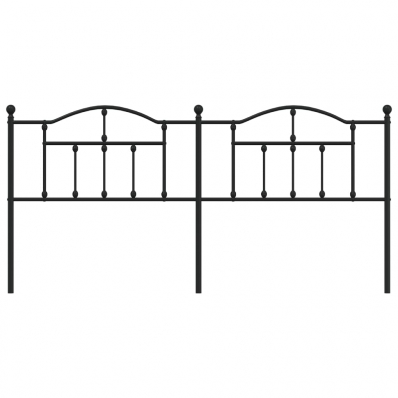 Kopfteil Metall Schwarz 200 cm