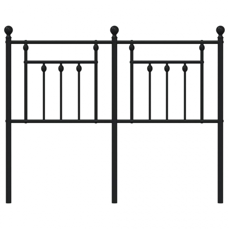 Kopfteil Metall Schwarz 120 cm