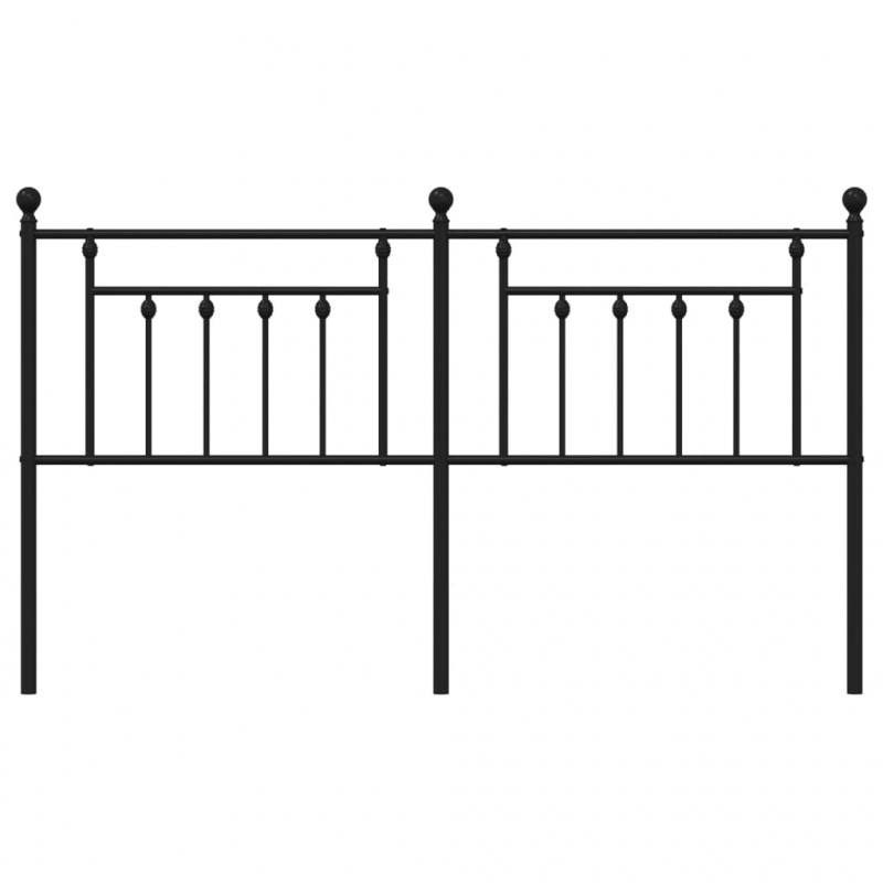 Kopfteil Metall Schwarz 180 cm