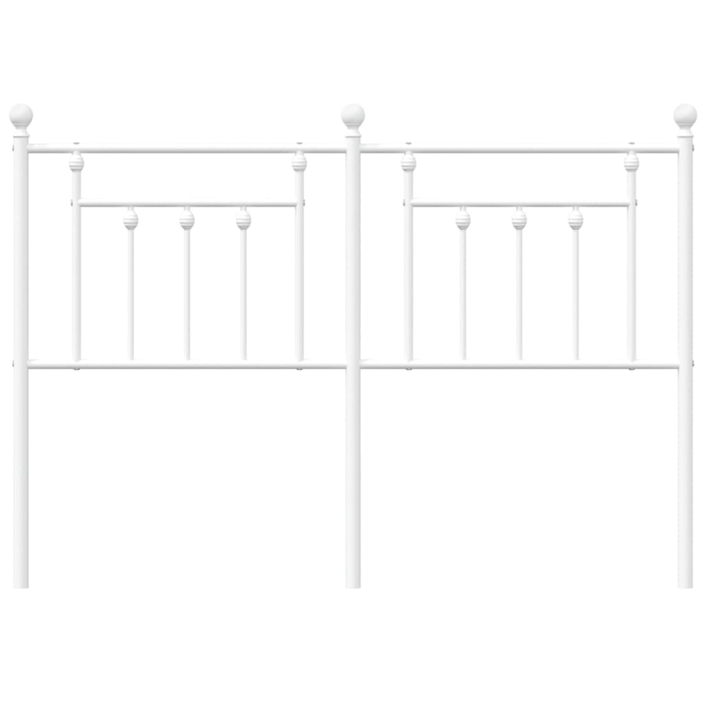 Kopfteil Metall Weiß 135 cm