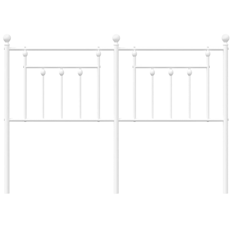 Kopfteil Metall Weiß 140 cm