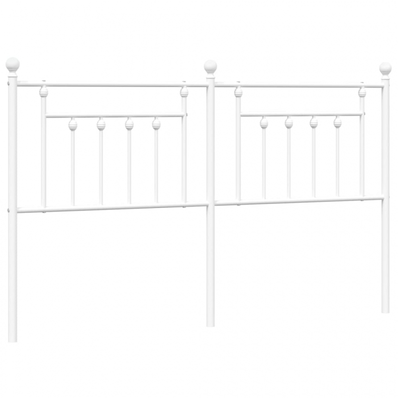 Kopfteil Metall Weiß 160 cm