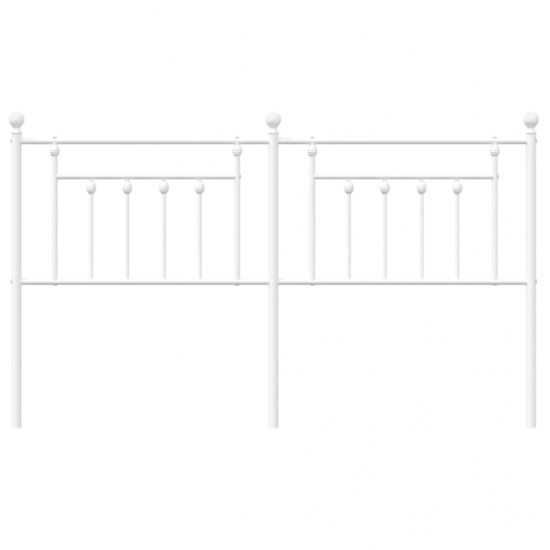 Kopfteil Metall Weiß 160 cm