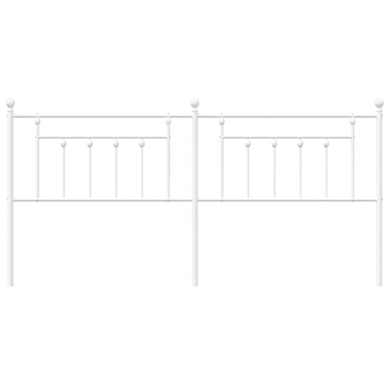 Kopfteil Metall Weiß 193 cm