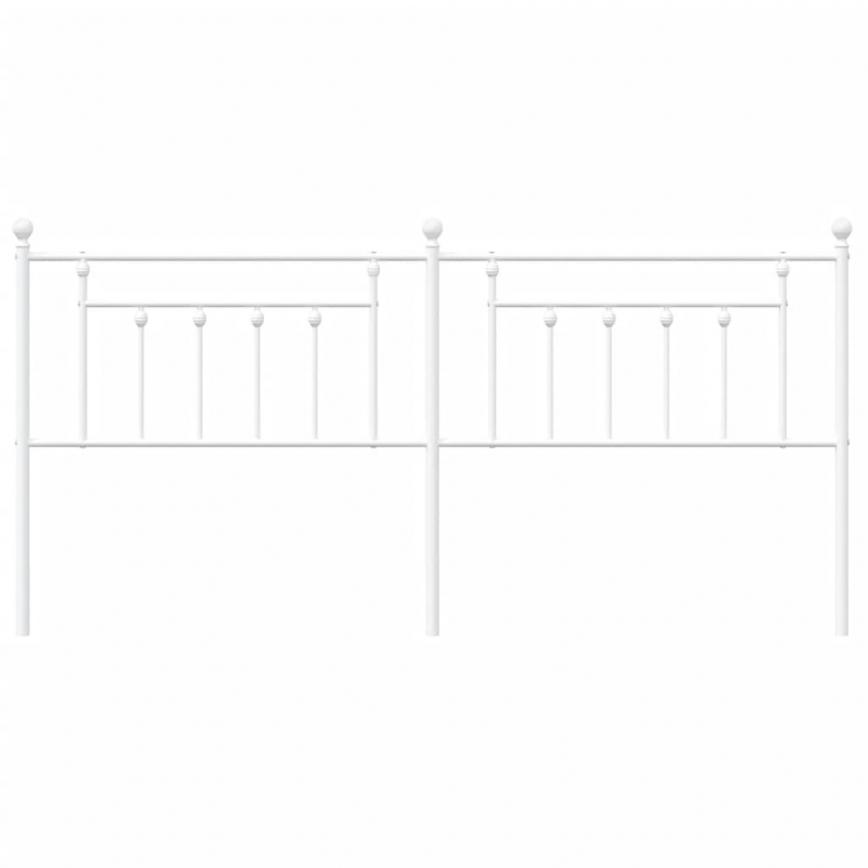 Kopfteil Metall Weiß 200 cm