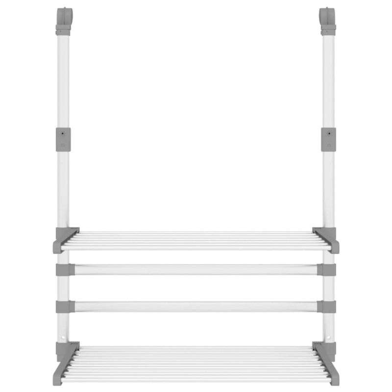 Wäschetrockner für Balkon 54x25x42 cm Aluminium