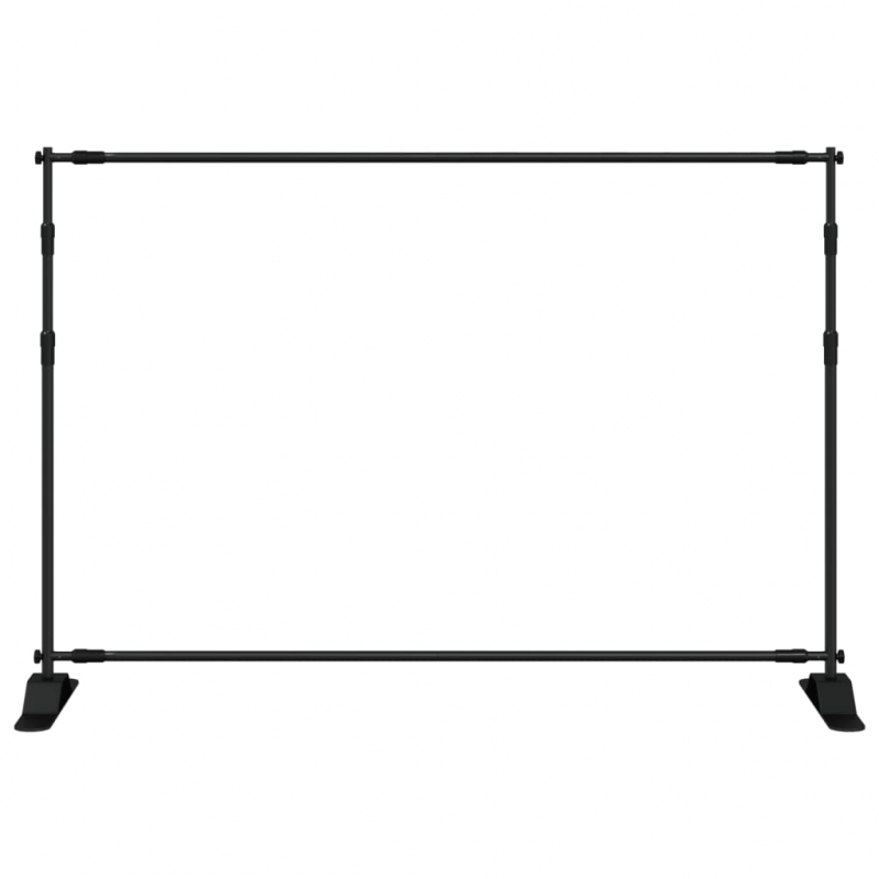 Hintergrundstativ Schwarz 305x243 cm Stahl