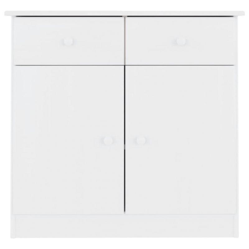Sideboard ALTA Weiß 77x35x73 cm Massivholz Kiefer