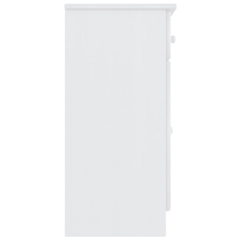 Sideboard ALTA Weiß 77x35x73 cm Massivholz Kiefer