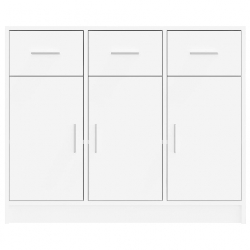 Sideboard Weiß 91x28x75 cm Holzwerkstoff