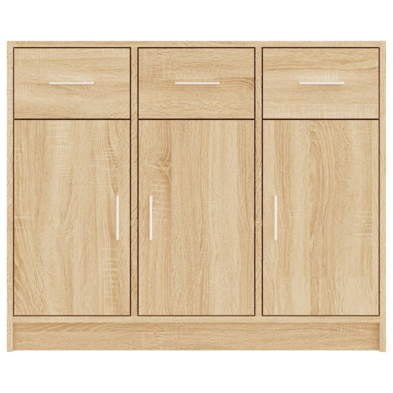 Sideboard Sonoma-Eiche 91x28x75 cm Holzwerkstoff