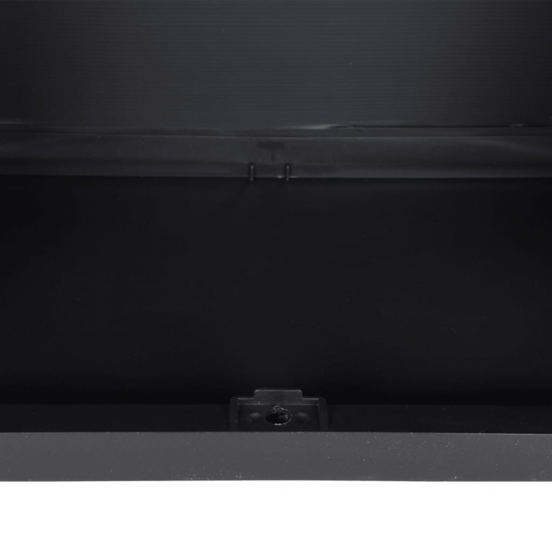 Gartenschrank Grau und Schwarz 65x37x85 cm PP