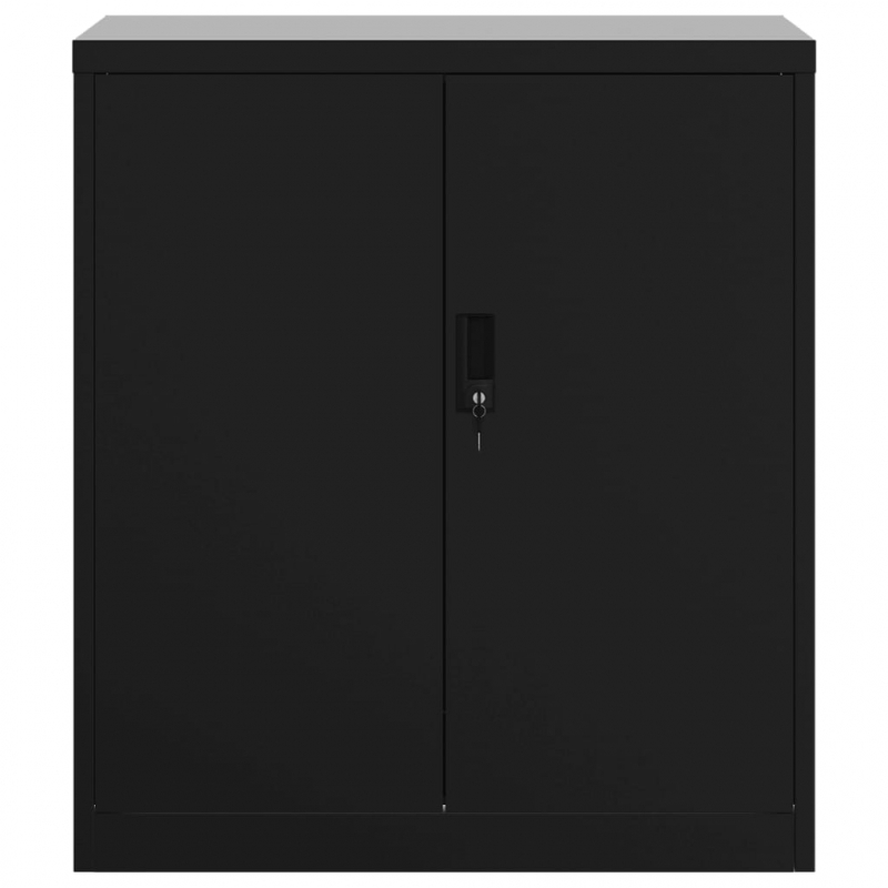 Aktenschrank Schwarz 79x40x90 cm Stahl