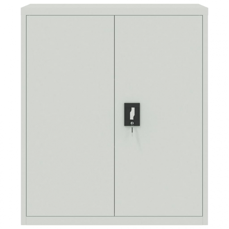 Aktenschrank Hellgrau 90x40x105 cm Stahl