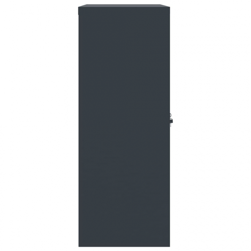 Aktenschrank Anthrazit 90x40x105 cm Stahl