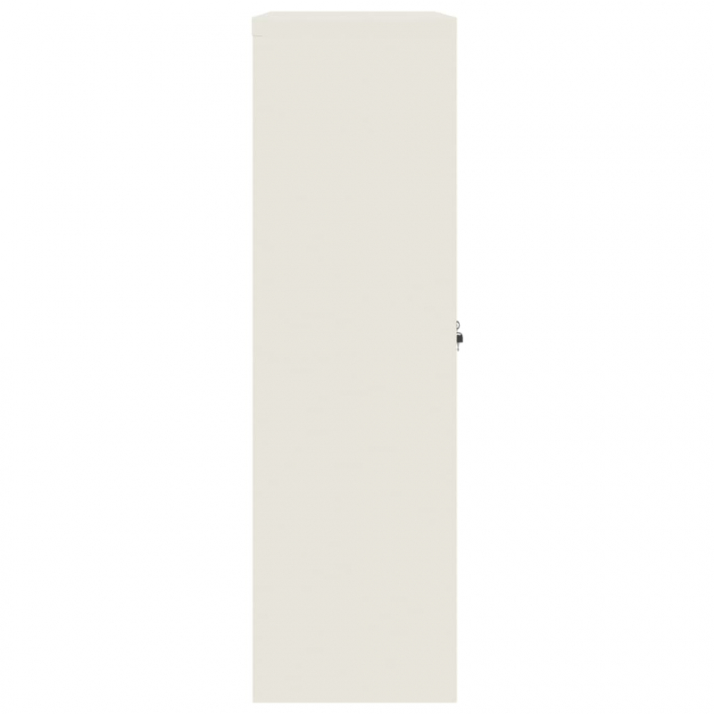 Aktenschrank Weiß 90x40x140 cm Stahl