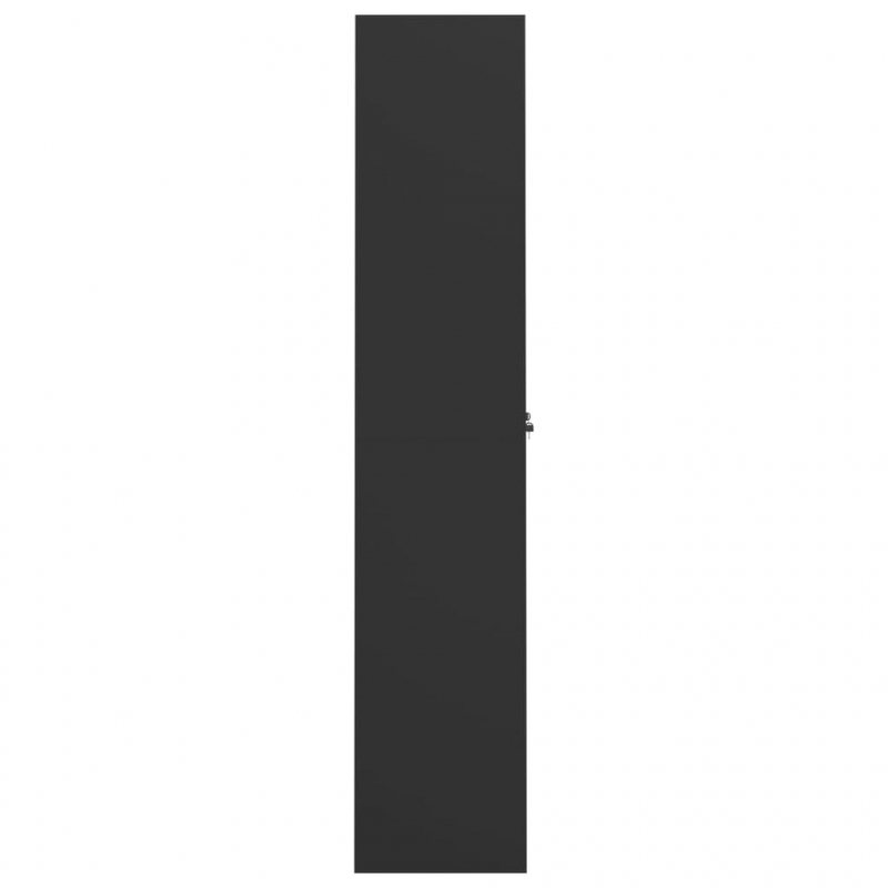 Aktenschrank Schwarz 90x40x200 cm Stahl