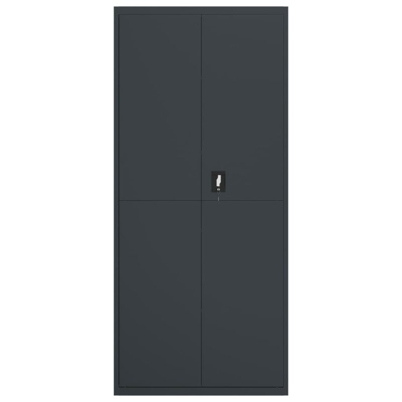 Aktenschrank Anthrazit 90x40x200 cm Stahl