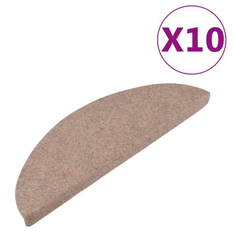 Stufenmatten Selbstklebend 10 Stk. Beige 56x17x3 cm