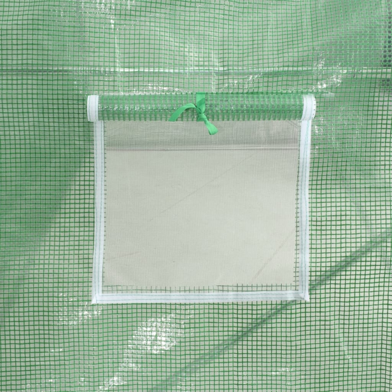 Gewächshaus mit Stahlrahmen Grün 72 m² 18x4x2 m