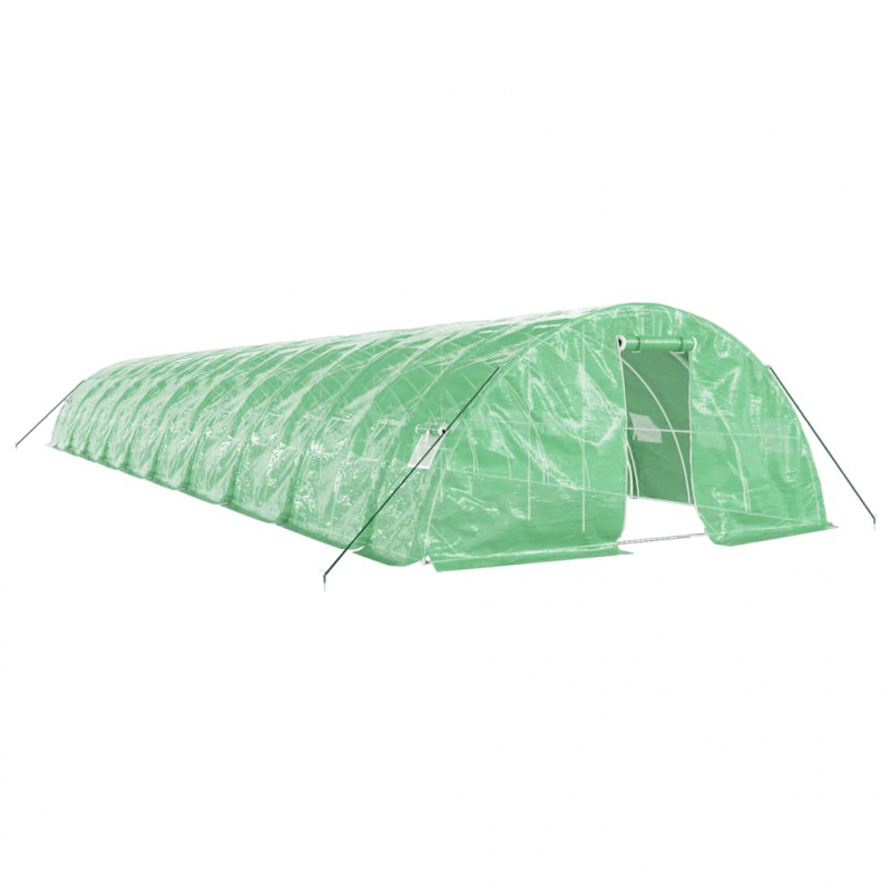 Gewächshaus mit Stahlrahmen Grün 100 m² 20x5x2,3 m