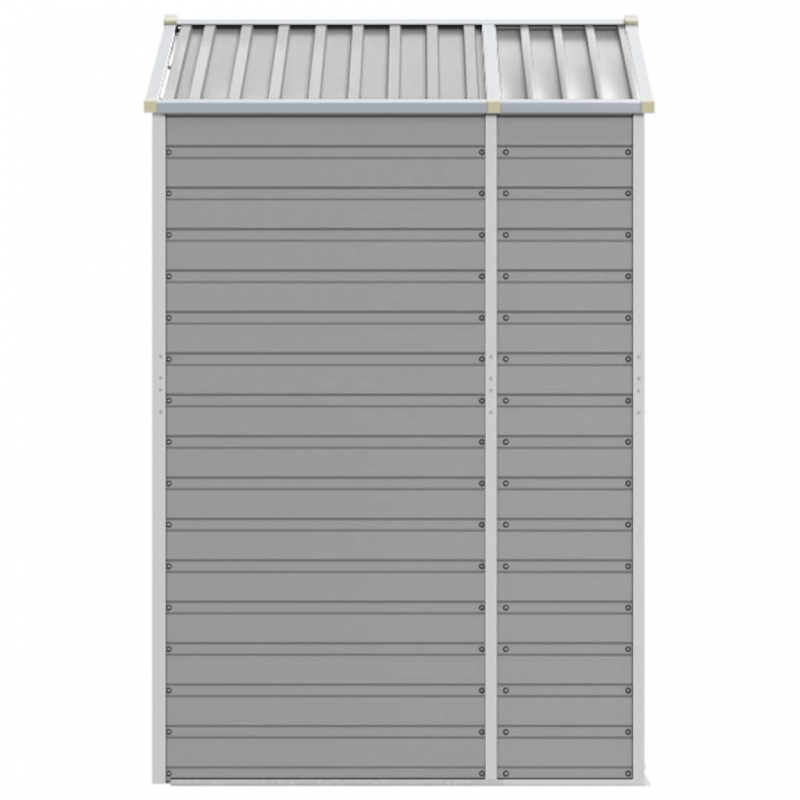 Gerätehaus Hellgrau 191x130x198 cm Verzinkter Stahl