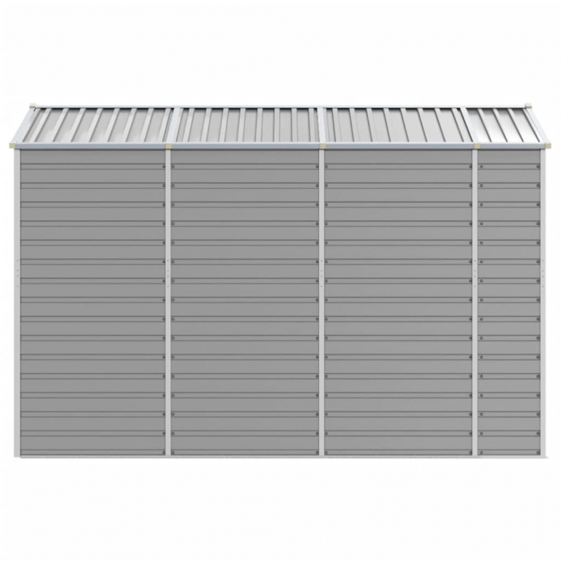 Gerätehaus Hellgrau 191x300x198 cm Verzinkter Stahl