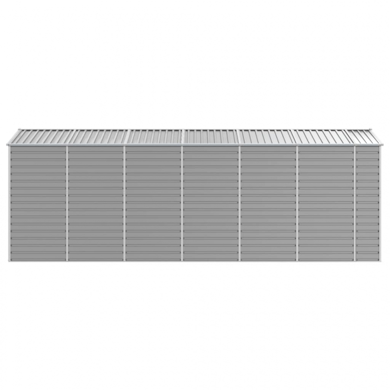 Gerätehaus Hellgrau 191x555x198 cm Verzinkter Stahl