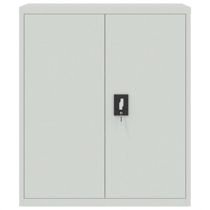 Aktenschrank Hellgrau 90x40x145 cm Stahl