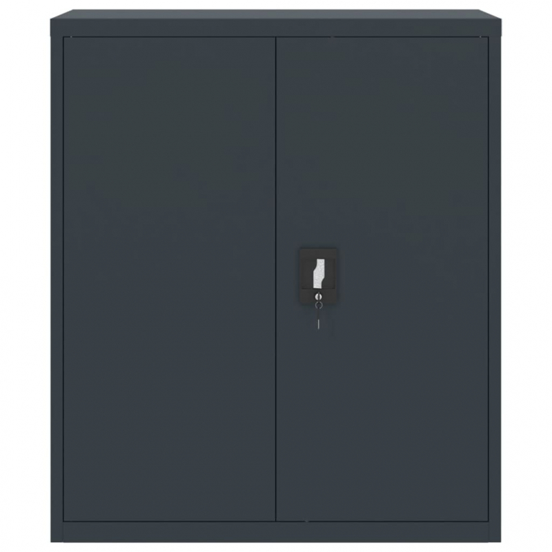 Aktenschrank Anthrazit 90x40x145 cm Stahl