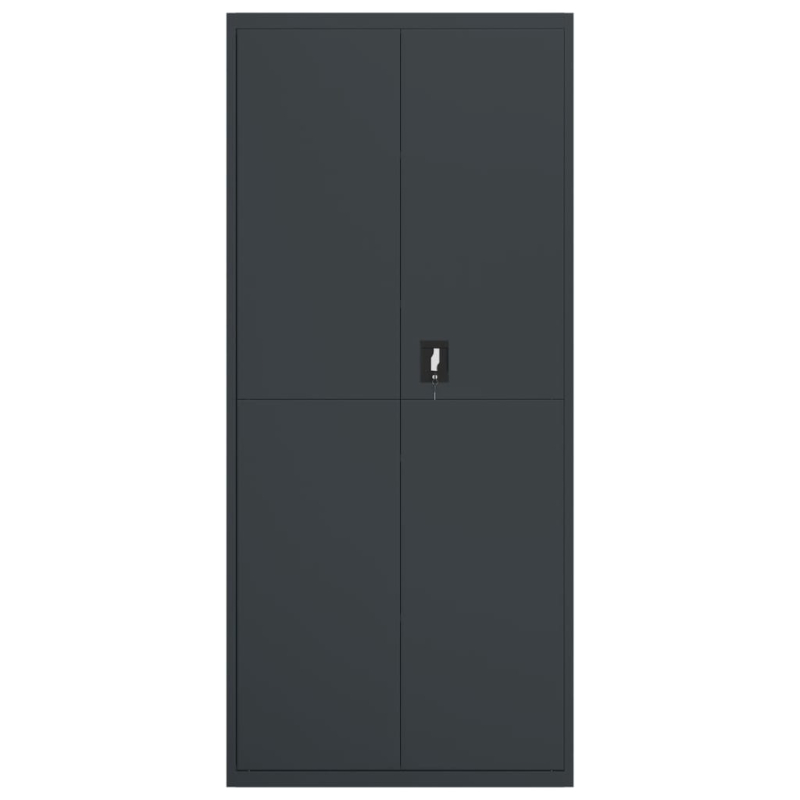 Aktenschrank Anthrazit 90x40x240 cm Stahl