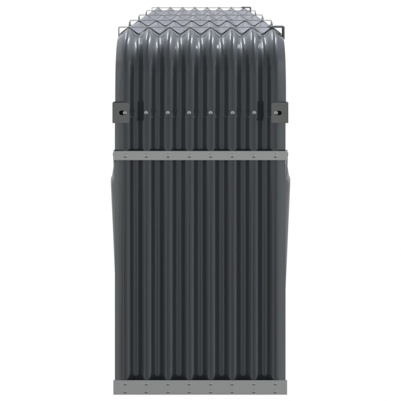 Kaminholzunterstand Anthrazit 300x45x100 cm Verzinkter Stahl