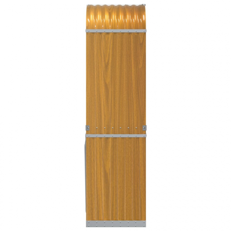 Kaminholzunterstand Hellbraun 40x45x170 cm Verzinkter Stahl